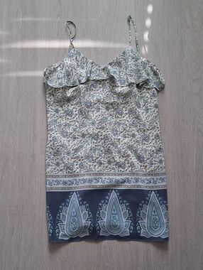 Tibi New York 100% Silk Paisley & Floral Slip Dress